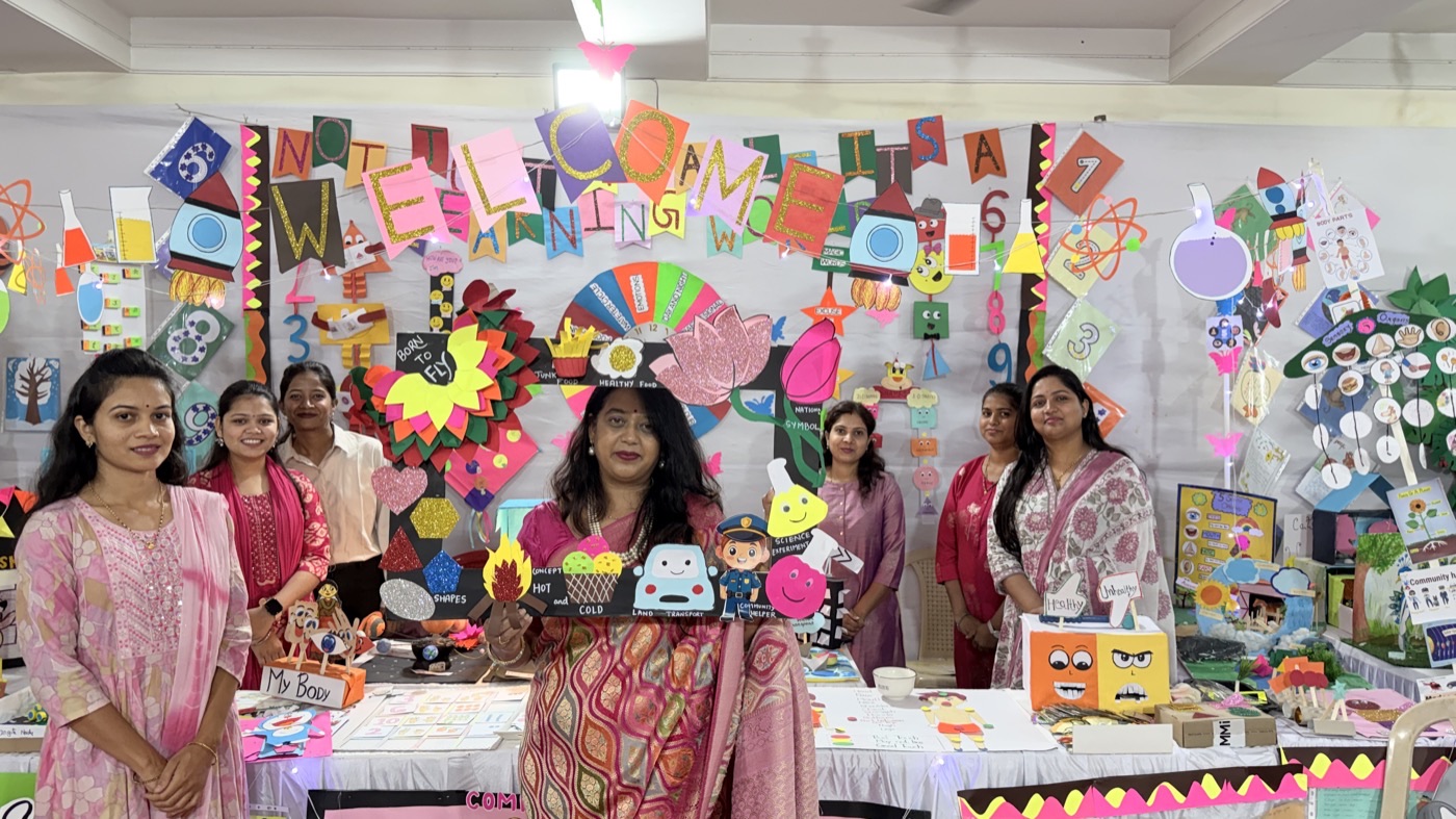 Montessori teaching aids made by our students