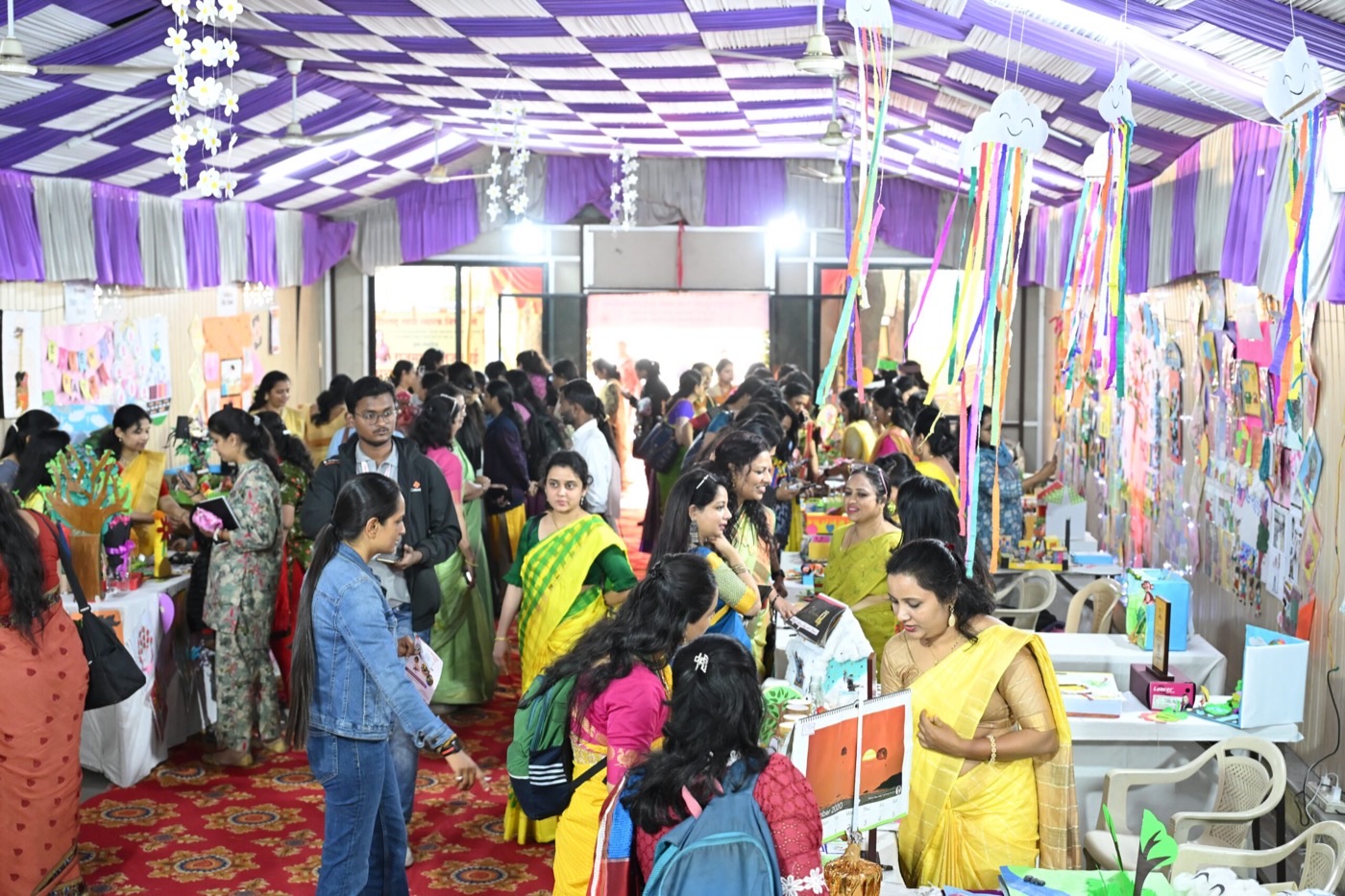 Trainee educators at a Toddler Teachers Training exhibition event